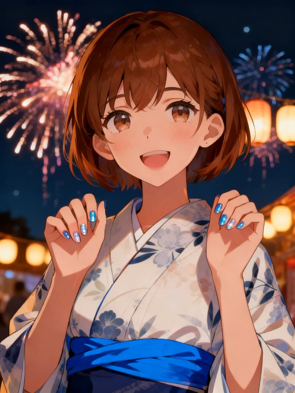 ギャルと夏祭りの夜